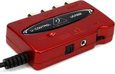 Behringer U-CONTROL UCA222 Ultra-Low Latency 2 In/2 Out USB Audio Interface with Digital Output, Compatible with PC and Mac, Red