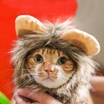 PETLESO Lion Mane Costume for Cats Dogs - Dog Cat Costume Hat for Pets