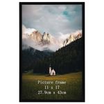 Giftgarden 11x17 Picture Frame Black, 11 by 17 Thin Poster Photo Frame for Wall Display, Single