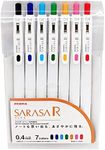 Zebra Sarasa R 0.4 mm – Set of 7 Gel Pens & Sticky Notes