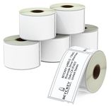 BETCKEY - 6 Rolls 99014 Self-Adhesive Labels Compatible with DYMO S0722430, 54mm x 101mm, 1440 Large Shipping/Name Badge Labels Using for DYMO LabelWriter 450 & 4XL