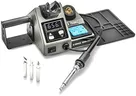 X-Tronic Model 9060-PRO-X • 200 Watt Stained Glass Soldering Iron Station w/4 Soldering Tips • Temp: 392°F - 842°F/200°C - 450°C • °C/°F Conversion • 0-30 Minute Sleep Timer.