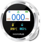 INKBIRDPLUS Portable Carbon Monoxide Detector HD10 Indoor 3-in-1 Air Quality Monitor Temperature Humidity CO Detector with Audible Alarm Low Battery Alarm Standby Mode IP65 Waterproof Adjustable