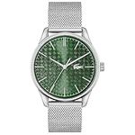 Lacoste Analogue Quartz Watch for Men with Silver Stainless Steel Mesh Bracelet - 2011189