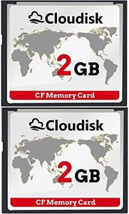 Cloudisk CompactFlash Card CF 2.0 Card Performance for DSLR Camera, Vintage Digital Camera and Industry Equipment (2GB, 2-Pack)