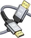 HDMI Cable 25ft,Length 4K HDMI Cord Snowkids,Nylon Braided HDMI Wire 1.4,Support HD 1080p,3D,High Spped Ethernet for TV,for Blu-ray,for PS4/3