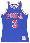 Allen Iverson Philadelphia 76ers Mitchell & Ness NBA Throwback Jersey - Blue