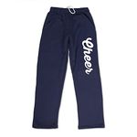 Cheer Script Sweatpants | Cheerleading Apparel by ChalkTalk Sports | Multiple Colors | Youth and Adult Sizes, Navy, Small