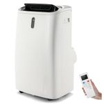 COSTWAY 5-in-1 Portable Air Conditioner 12000BTU, Air Conditioning Unit, Heater, Fan, Dehumidifier with Sleep Mode, 3 Fan Speed, 24H Timer, Remote Control & Window Kit for Room Up to 25㎡