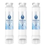 Aqustal AQ-76517B Refrigerator Water Filters, Compatible With Frigidaire Filter, Replacement for Filter Model EPTWFU01, EWF02, Рurе Sоurсе Ultra II, 012505454226, 4562222 Fridge Filter, 3 Pack