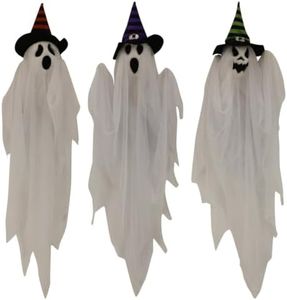 Haunted Hill Farm 26" Hanging Ghosts Halloween Animatronic