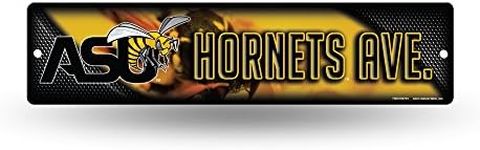 NCAA Alabama State Hornets 16-Inch Plastic Street Sign Décor