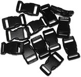 1/2" Curved Side Release Buckles for Paracord Bracelets (Ships from USA) 5-250 Count, SG_B00OFHVHV0_US, Black