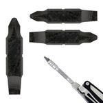 [3 Pack] Replacement Two-Sided Screwdriver Bit For Leatherman Multi-Tool - #1-#2 Phillips Head + 3/16 Flat Head - Add Or Replace Your Multitool Screwdriver - Exact Fit For Most Leatherman Multi Tools