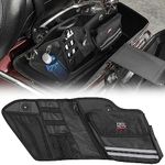 KEMIMOTO Motorcycle Saddlebag Organizers 2 Pack Compatible with Touring Models 2014-2024 Street Glide Road Glide Road King Electra Glide Black Saddle Bag Liners, 05101BK