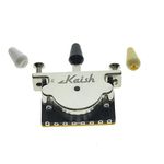 KAISH Heavy Duty 5 Way Guitar Pickup Lever Switch Guitar Pickup Selector Switch for Strat Tele with 3 Plastic Tips