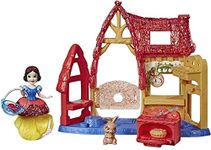 Disney Princess Cottage Kitchen and Snow White Doll, Royal Clips Fashion, One-Clip Skirt, Toy Doll for 3 Year Old and Up