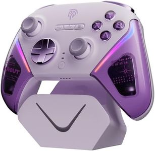 EasySMX D10 PC Controller - Elite Wireless Bluetooth Pro Controller with TMR Joystick, Dual-Mode Triggers & Full Mechanical Buttons, 1000Hz Polling Rate, RGB Lighting for PC/Switch/Android/iOS