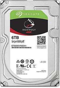 Seagate 6TB IronWolf NAS SATA 6Gb/s NCQ 128MB Cache 3.5-Inch Internal Hard Drive (ST6000VN0041)