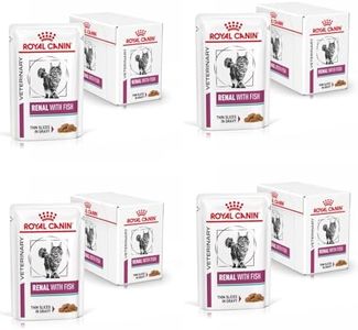 Royal Canin Veterinary Renal Fish | Paquete de 4 | 4 x 12 x 85 g | Alimento completo para gatos adultos | Para problemas renales | En bolsa fresca