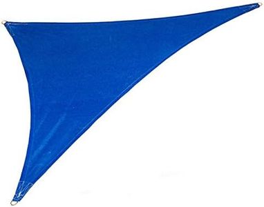 Coolaroo 473983 Coolhaven Shade Sail with Hardware Kit, 15'x12'x9' Right Triangle, Sapphire