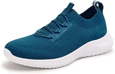 TIOSEBON Women's Lightweight Casual Walking Athletic Shoes Breathable Running Slip-On Sneakers for Jogging Workout 13 US Lake Blue