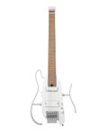 Donner HUSH X PRO Electric Guitar Kit - Smart Travel Guitar with Dozens of Preset Combinations, 7 Tone Sim Options, Metallic White