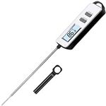 Digital Meat Thermometer, 2024 updated version Instant Read Food Thermometer with Backlight LCD Screen, Long Probe & Auto On/Off, Perfect for Kitchen, BBQ, Water, Milk, Cooking (Battery Included)