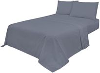 Voice7 Non Iron Grey 4pc Sheets Set