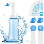 GAILYUS Portable Nasal Irrigation, No Leakage Neti Pot, Sinus Rinse for Various Nasal Symptoms Relief, Nose Cleaner Machine for Adults&Kids, with 30 Salt Packets.