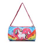 Asera Duffle Bag for Kids/Boys/Girls | Whimsical and Sturdy Bag | Best for Travel and Play | Return Gifts Birthday Party for Kids (Unicorn)