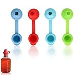 Water Bottle Top Spout, 4Pcs Silicone Water Bottle Cap No Spill Silicone Bottle Top Water Bottle Spout Adapter for Kids