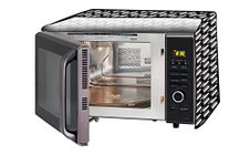 Stylista Microwave Oven Cover for Samsung 20 L Grill GW732KD-B/XTL Symmetric Pattern Black