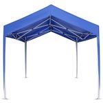 Invezo Conical Gazebo Tent/Outdoor Tent Wedding Tent 10 x 10 ft Canopy Tent/Portable/Water Proof & Foldable - 2 Minutes Installation, Decorative Mandap Wedding Tent Red/Blue (Blue)