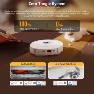 Roborock Qrevo S5V Robot Vacuum Mop – 12,000Pa Suction, FlexiArm, White
