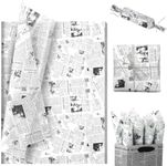 100 Sheet Vintage Newspaper Tissue 