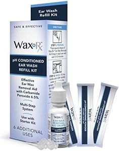 Doctor Easy Wax-Rx Ph Conditioned Ear Wash Refill Kit, 50ml