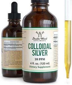 Colloidal Silver Liquid 20 PPM - 4 Fl OZ (Plata Coloidal with Dropper) 99.9% Pure, Gluten Free, Non-GMO by Double Wood Supplements