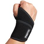 FREETOO Air Mesh Wrist Brace for Carpal Tunnel Support for Pain Relief, Compression Wrist Support Strap at Work for Women Men, Adjustable Wrist Guard Hand Brace for Arthritis Tendonitis (Right Hand)