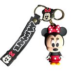 South Coast Jewellery Minnie Mouse 3D Keyring Keychain Bag Pencil Case Charm Pendent Zip Accessory