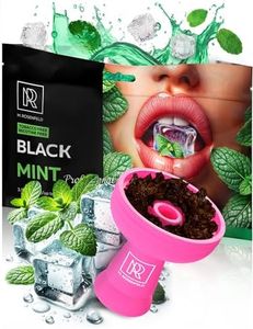 M. ROSENFELD Hookah Shisha Black Mint - Tea Leaves Herbal - 3.5 ounce- Hookah Flavors Nicotine Free & Nicotine Free Shisha with Organic Mint Shisha Hookah Flavor