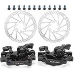 Bike Disc Brake Set, Front Rear Disc Brake Caliper Set Strong Braking Force Universal for Mountain Bike Bicycle