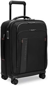 Briggs & Riley International 21" Carry On Expandable Spinner - Luggage for Travel, Suitcases with Wheels, Softside Rolling Bag for Men & Women - ZDX Collection, Black