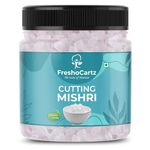 FreshoCartz Cutting Mishri | Fresh Sugar Crystal | Mishri Dana | Mishri For Prasad - Jar Pack (400g (Pack of 1))