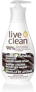 Live Clean Liquid Hand Soap, Soothing Vanilla Oatmeal, 500 mL, 4 Count (Packaging may vary)