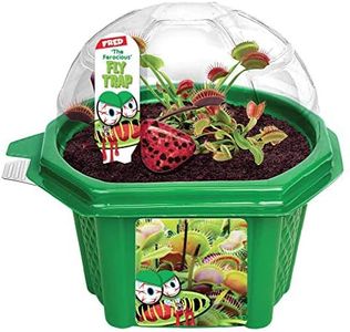 Toys By Nature Character Micro Micro Dome Terrariums Starter Kit, Complete Terrarium Supplies Included, Beginner-Friendly Plant Lovers, Fred The Ferocious Flytrap