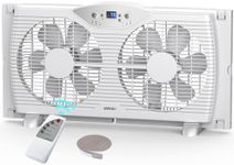 shinic Twin Window Fan with Remote,