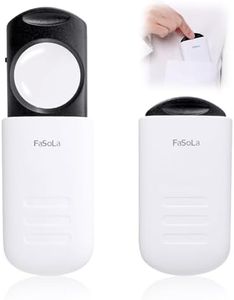 MeYuxg Lupa de Bolsillo con luz LED, Adecuada para Diferentes Grupos de Personas, Lupa Lectura - Se Puede Ampliar 8 Veces,Lupa con Luz para Joyería, Observación de Plantas, Lupa para Leer Libros