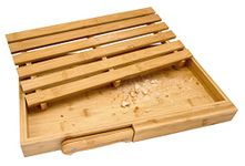 Nerthus FIH 939 Tabla Cortar Pan + cuchillo Cutting Board, Bamboo Stainless Steel