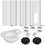 Angooni Superb Portable Air Conditioner Window Kit - Upgraded Sliding Window Vent Kit with 2-in-1 Coupler (5.1"/5.9"), Filter(for 5.1" Hose Only), Adjustable AC Window Kit (from 17” to 61”)